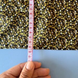 Floral Black and Gold 100% Silk Pocket Square
